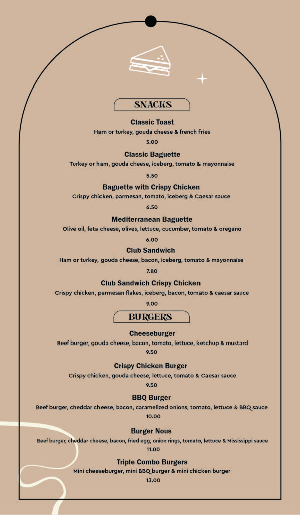 Nous CafeBar menu2026